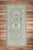 Early 21st Century Green & Blue Floral Design Handwoven Wool Turkish Oushak Rug 2'11" X 6'1" For Sale In Houston - Image 6 of 7