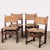 French Wood and Straw-Seated Chairs, 1940s, Set of 4 For Sale - Image 12 of 12