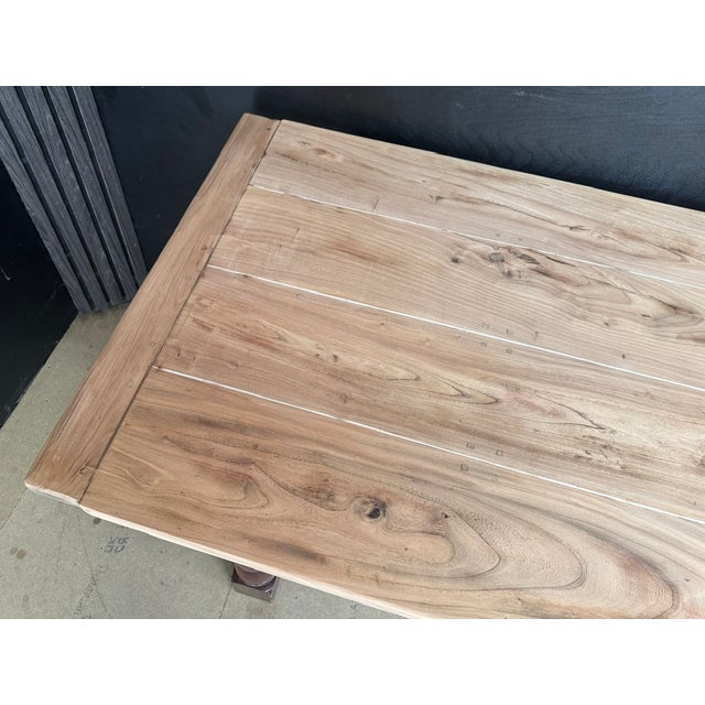 Farmhouse Dining Table, 1920 For Sale - Image 6 of 16