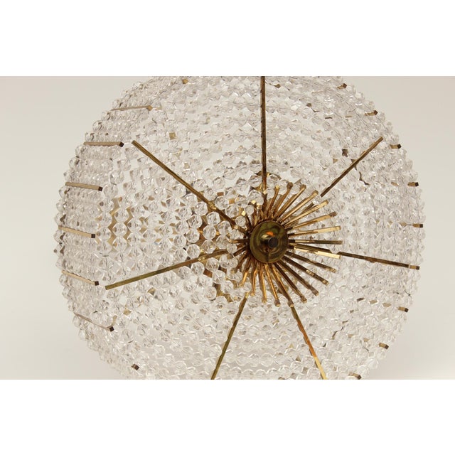Metal Hollywood Regency Chandelier from Austria, 1960s For Sale - Image 7 of 13