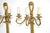 Gold Antique Brass Wall Sconces, 1950, Set of 4 For Sale - Image 8 of 12