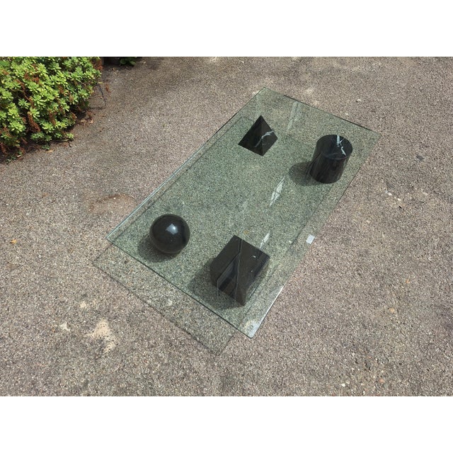 1980s Metafora Coffee Table in Black Marquinia Marble by Massimo and Lella Vignelli for Casigliani, 1980s For Sale - Image 5 of 17
