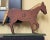 Farmhouse Folk Art Americana Painted Horse Solid Wood Figurine For Sale - Image 3 of 11