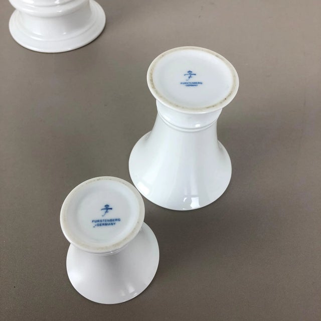 Porcelain Op Art Vase Vase from Fürstenberg Ceramics, Germany, 1970s, Set of 3 For Sale - Image 17 of 18