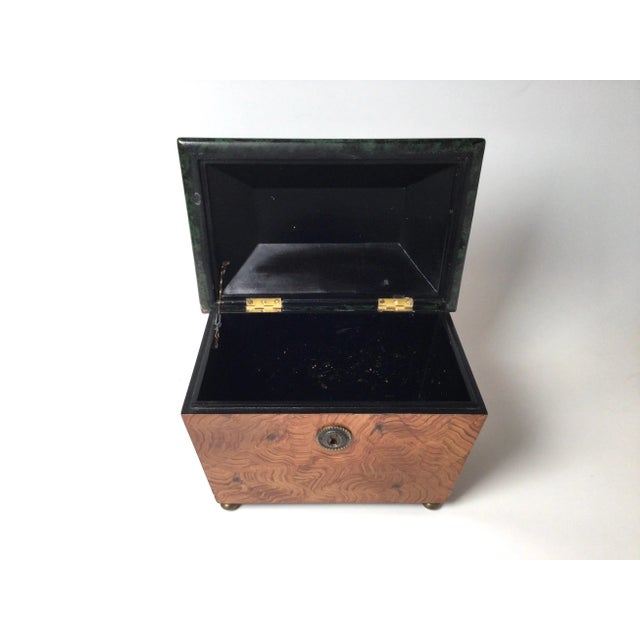 Brown Mid 20th Century Paint Decorated High Box For Sale - Image 8 of 12