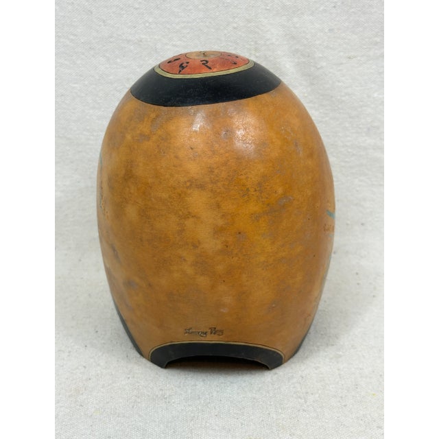 Folk Art Larry Ray Embellished Gourd Sculpture For Sale - Image 3 of 8