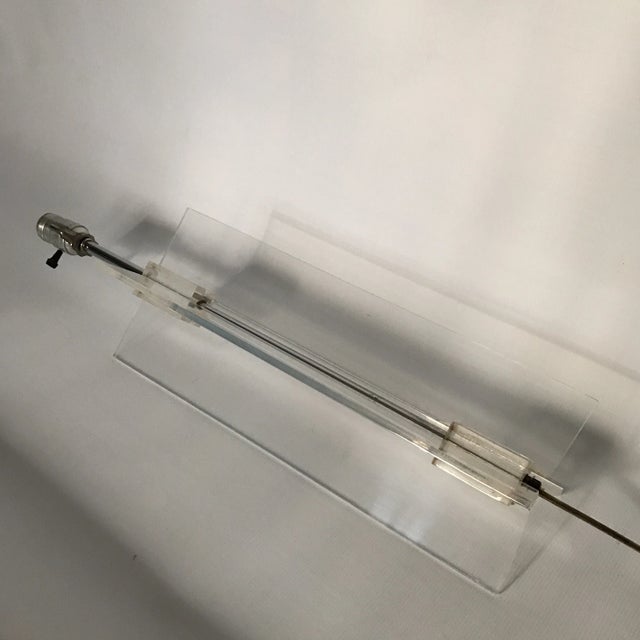 Vintage Lucite Table Lamp For Sale - Image 6 of 11
