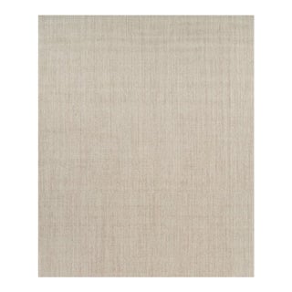 Rug & Kilim’s Oversized Modern Textural Solid Rug in Beige Tones and Striae - 14x17 For Sale