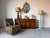 Striking THAYER GOGGIN “Zac” swivel lounge chair featuring an eye-catching zebra print upholstery paired with a sleek...