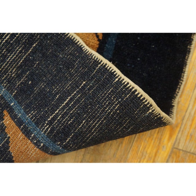 Navy Blue 1920s Large Size Blue Solid Open Field Antique Peking Chinese 11' 9"x 17' 3" Rug For Sale - Image 8 of 9