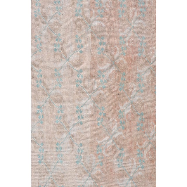 Vintage Faded Turkish Karapinar Rug 4'7'' X 7'1'' For Sale In New York - Image 6 of 11