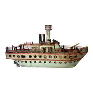 Folk Art Ship Model Early 20th Century