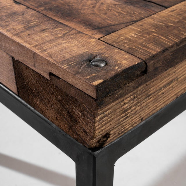 Wood 20th Century French Minimalist Coffee Table For Sale - Image 7 of 8