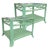 Mid-Century Modern Vintage Coastal Rattan & Glass Side Tables For Sale - Image 3 of 8