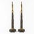 Metal Pair of Antique Victorian Gothic Revival Gilt & Patinated Bronze Chimney Ornaments For Sale - Image 7 of 8