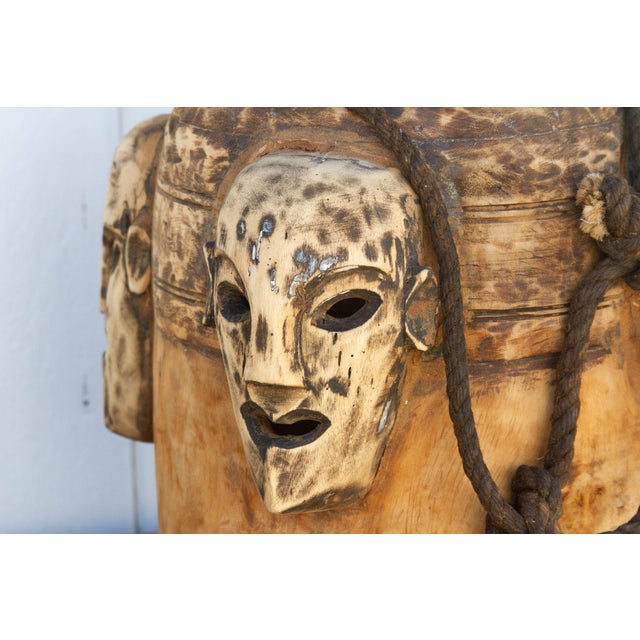 Vintage Naga Tribal Mask Pot For Sale - Image 4 of 7