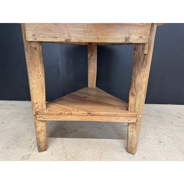 Early 19th Century Antique Pine Cricket Table, 1800 For Sale - Image 5 of 11