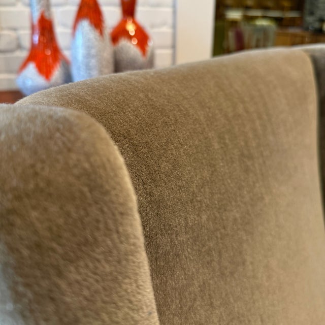 Wood Karl-Erik Ekselius Model F122 Lounge Chair, Mohair, Teak, c.1950s For Sale - Image 7 of 11