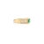 Cushion Cut Green Emerald With Sparkling Diamonds Wedding Ring Size 6.5 For Sale In New York - Image 6 of 12