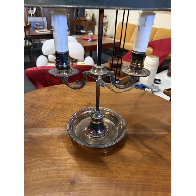 Hot Water Bottle Lamp with Silver Metal Base For Sale - Image 5 of 6