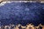 1920s Traditional Floral Antique Chinese Peking Wool Blue Hand Knotted Rug For Sale - Image 10 of 11