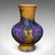 This is a vintage fat lava posy vase. A German, glazed ceramic flower pot, dating to the late 20th century, circa 1970....