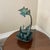 Metal Early 21st Century Bronze Artist Made Brutalist Style Flower Sculpture For Sale - Image 7 of 11