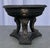 Vintage decorative neoclassical pedestal bowl/tazza/stand. Dark finish with brass-like effects, highlighting the intricate...