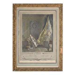 P. Malœuvre After Freudenberg, Le Boudoir, 1774, Engraving For Sale