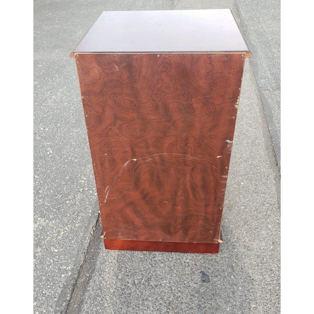 Late 20th Century Late 20th Century Two-Drawer Chippendale Mahogany Filing Cabinet For Sale - Image 5 of 8