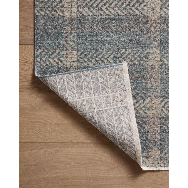 Angela Rose x Loloi Ember Blue / Beige 9'-6" x 13'-1" Area Rug For Sale In Dallas - Image 6 of 7