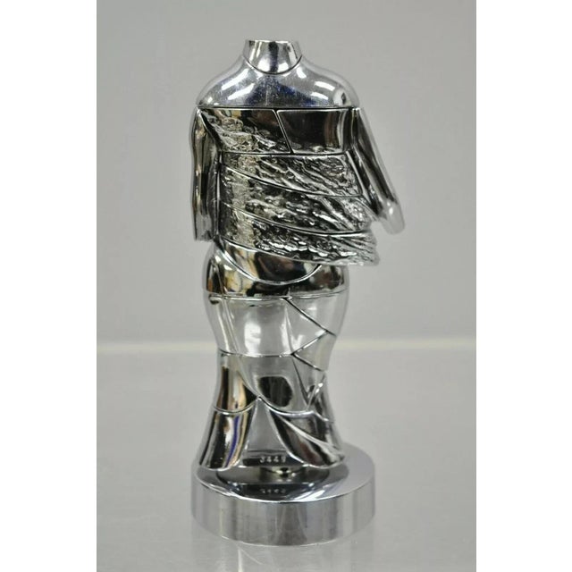 Mid 20th Century Miguel Berrocal La Mini Cariatide Nickel Plated Puzzle Sculpture with Box and Book For Sale In Philadelphia - Image 6 of 12