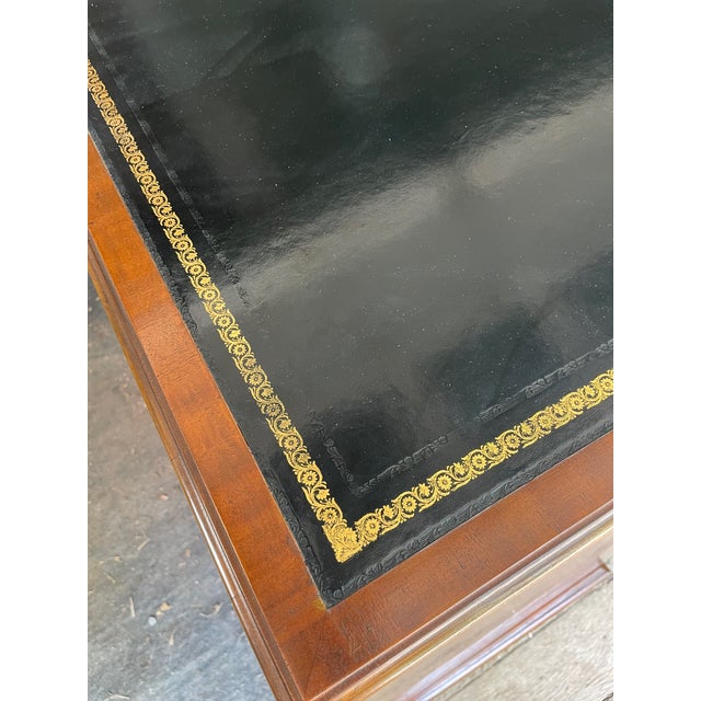 Wood Late 20th Century Baker Stately Homes Slant Top Desk For Sale - Image 7 of 14