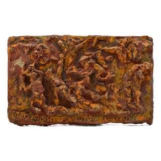 Sirio Pellegrini, Terracotta Relief Sculpture, 1960s, Terracotta For Sale
