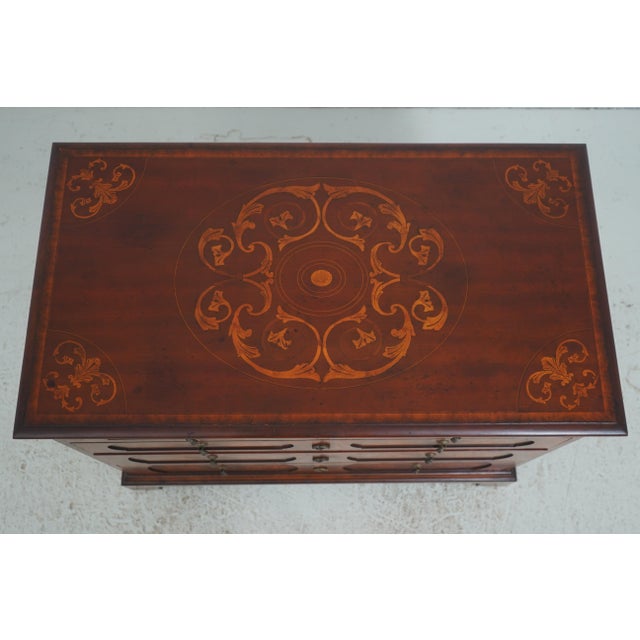 Maitland Smith Italian Neoclassical Style Inlaid Chest For Sale In Philadelphia - Image 6 of 18