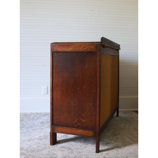 Brown 1920s -30's Art Deco Sideboard, Credenza, Drinks Cabinet For Sale - Image 8 of 17