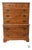 Vintage Ethan Allen Heirloom Nutmeg Maple 7 Drawer Chest on Chest Tall Dresser For Sale
