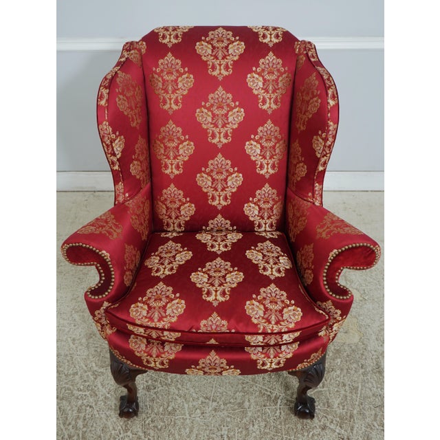 Age: Approx: 30 Years Old Details: Winterthur Collection Ball & Claw Feet Down Seat Cushions Fine Carved Details High...