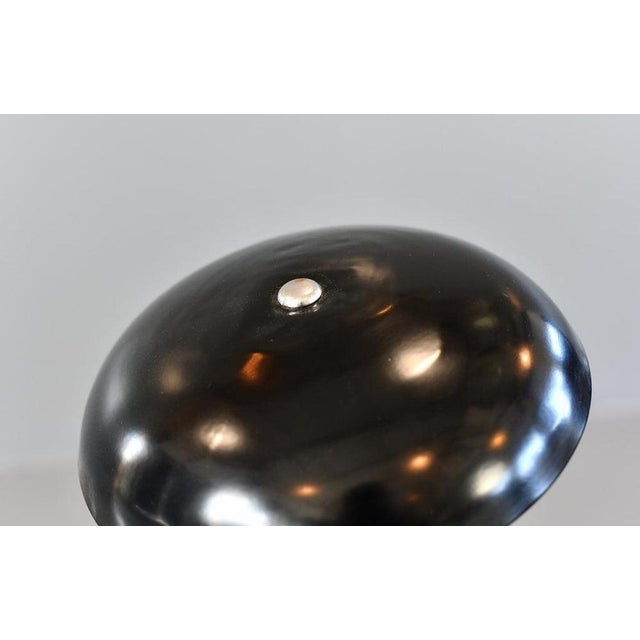 Black Table Lamp by Giovanni Michelucci for Lariolux, 1940s For Sale - Image 8 of 10