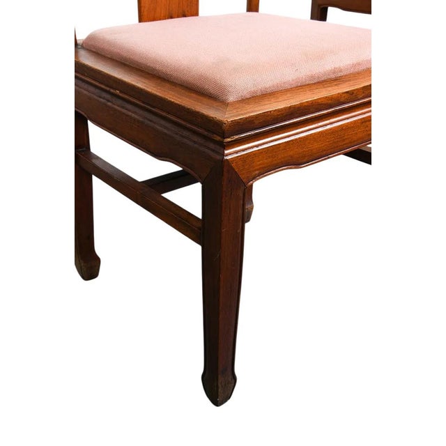 Vintage Chinese Carved Rosewood Dining Chairs 14 Available For Sale - Image 15 of 17