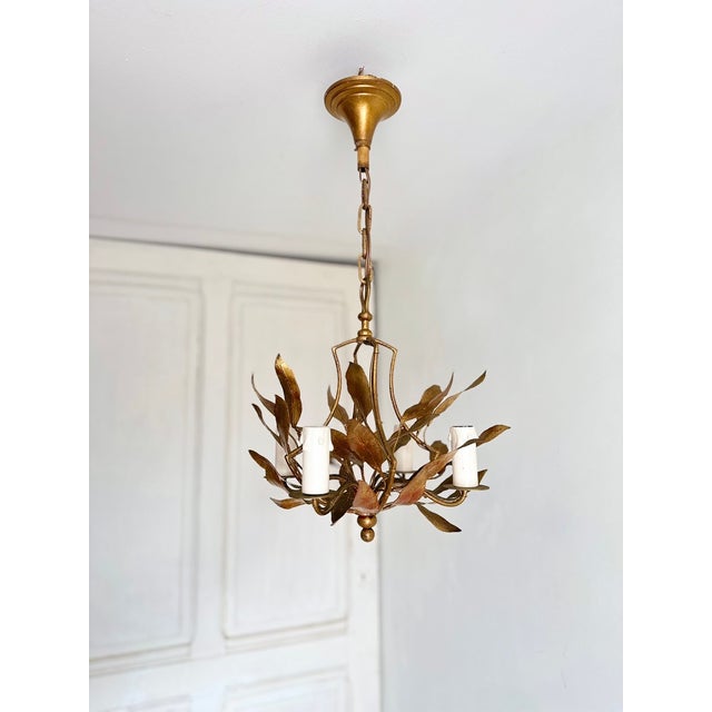 Mid-Century Modern Vintage Hollywood Regency Pendant Light, 1960 For Sale - Image 3 of 18