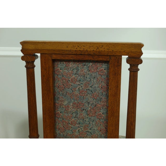 Set of 6 Rj Horner Antique Oak Dining Room Chairs For Sale - Image 9 of 12