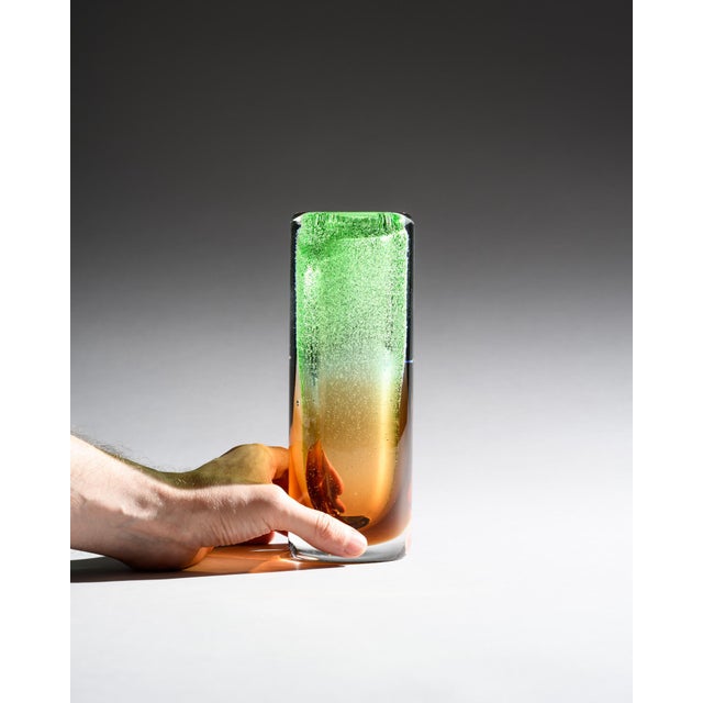 Art Glass Czech Vase by Jan Beranek and Frantisek Vizner from Skrdlovice, 1960s, Set of 2 For Sale - Image 11 of 18