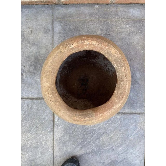 French 19th Century Hand Carved Terracotta Vase For Sale - Image 5 of 6