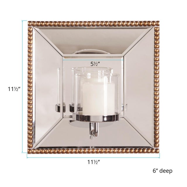 2020s Lydia Mirror w/ Candle Holder For Sale - Image 5 of 8