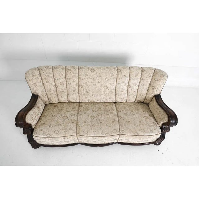Art Deco Scandinavian Channel Back Sofa For Sale In New York - Image 6 of 18