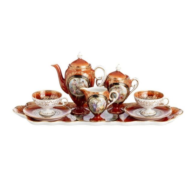 Porcelain Tête-À-Tête Royal Vienna, 19th Century, Set of 8 For Sale - Image 6 of 6