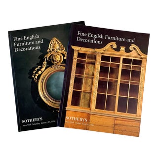 Sotheby's Ny Auction Catalogues, English Furniture & Decorations, Set of 2 For Sale