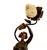 On offer is an Art Nouveau figural table lamp dating from the late 19th century to early 20th century (circa 1890–1915), a...