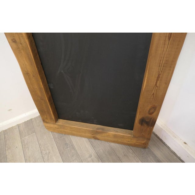 Recycled Pine Wine Bar Black Board, 1960s For Sale - Image 6 of 8